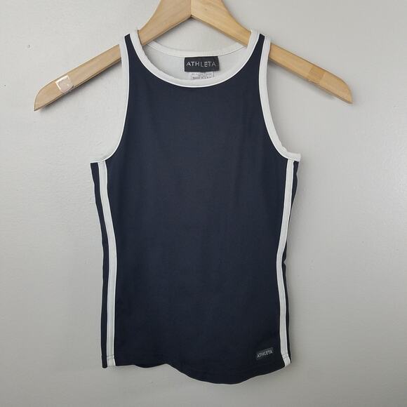 Athleta Womens Black & White Active Tank Top Size XSmall - Picture 1 of 7